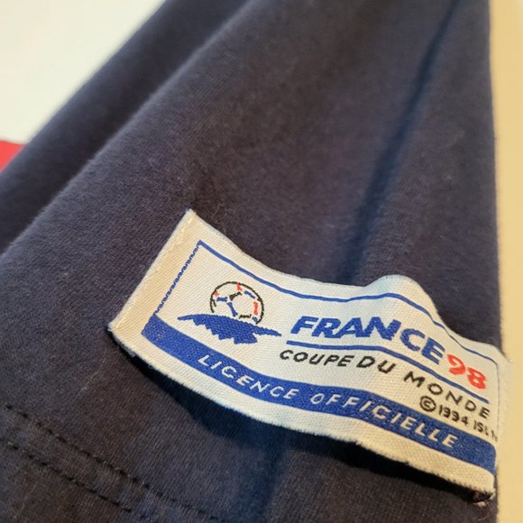 Vintage FIFA 1998 WORLD CUP Single Stitch Adidas Shirt - Picture 3 of 5